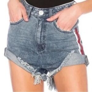 One X ONETEASPOON High Waist Bandits Denim Shorts